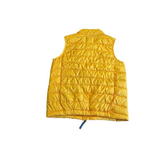 Primary Puffer Vest Yellow Quilted Lightweight Recycled Polyester size 8/9 - Picture 3 of 9